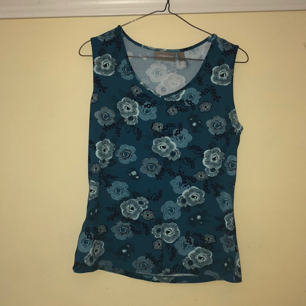 Blue flower shirt